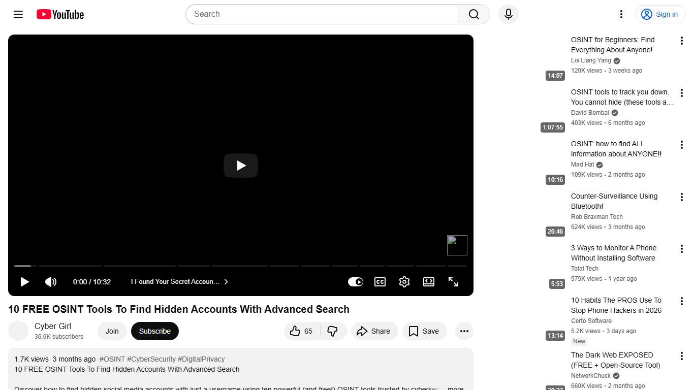 10 FREE OSINT Tools To Find Hidden Accounts With Advanced Search - YouTube